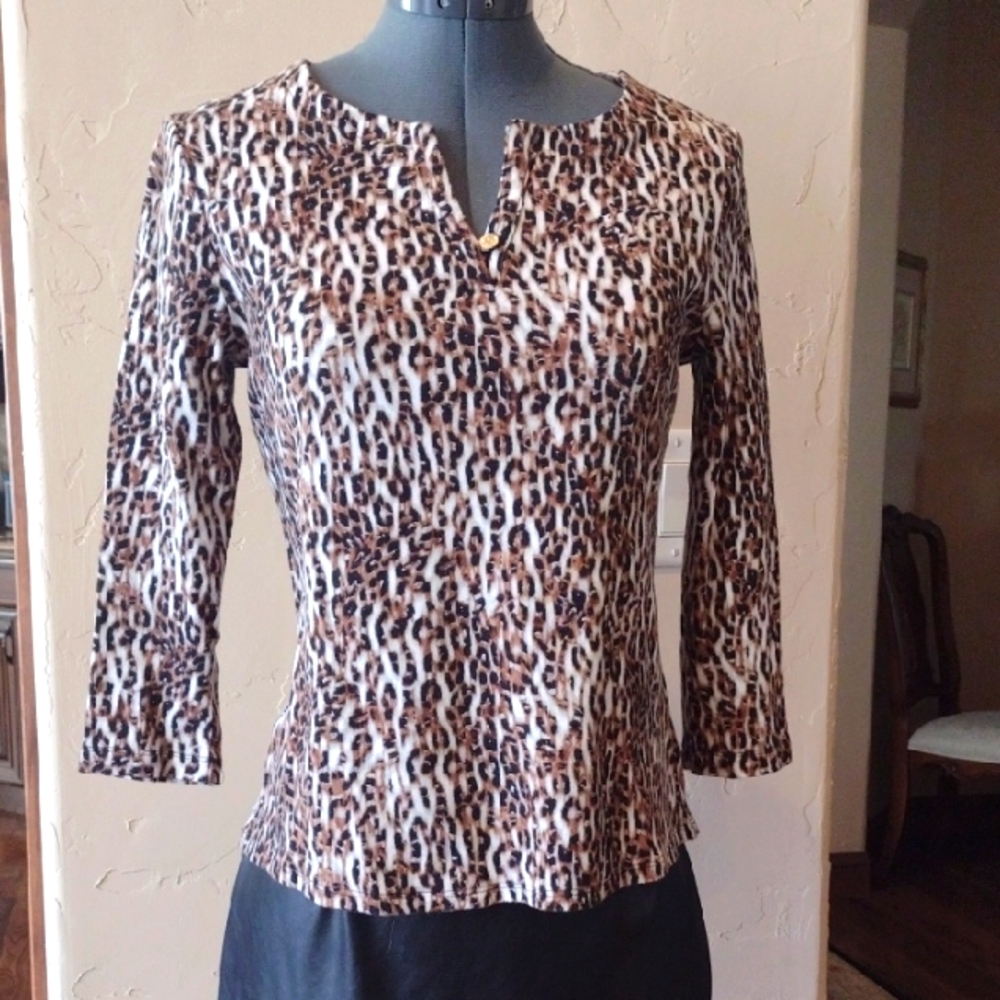 AK Leopard Print Women's Top